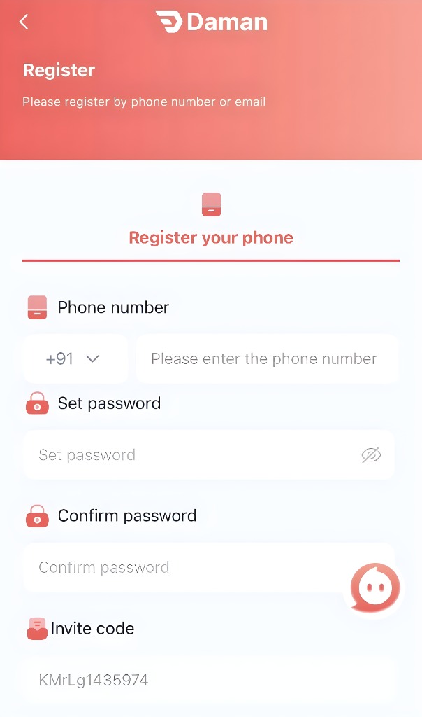 How to Register on Daman Game